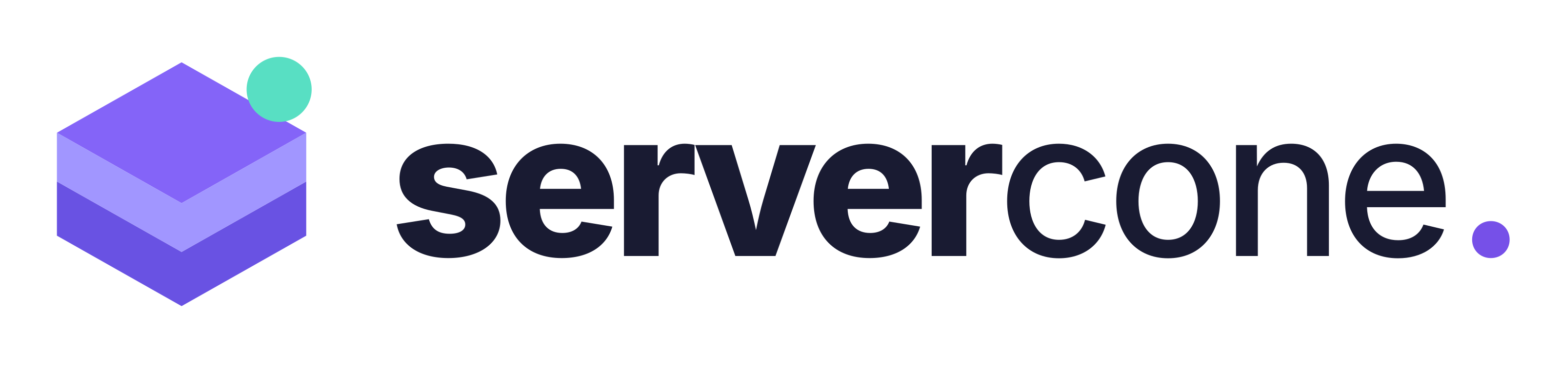 ServerCone logo with dark lettering on a light background